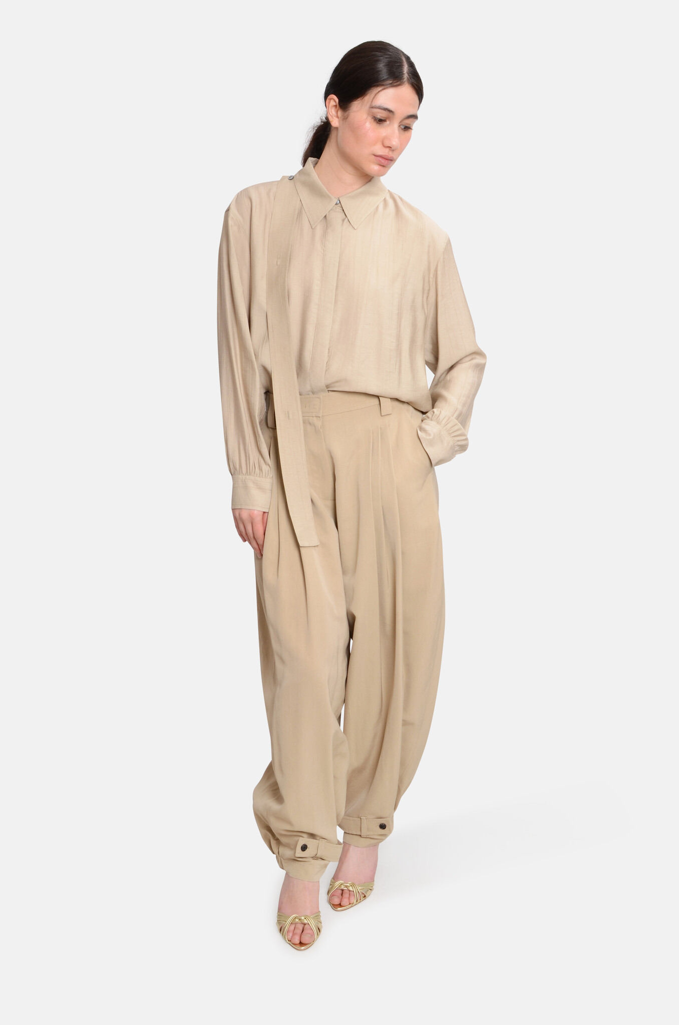 Triple Tucked Pants-2