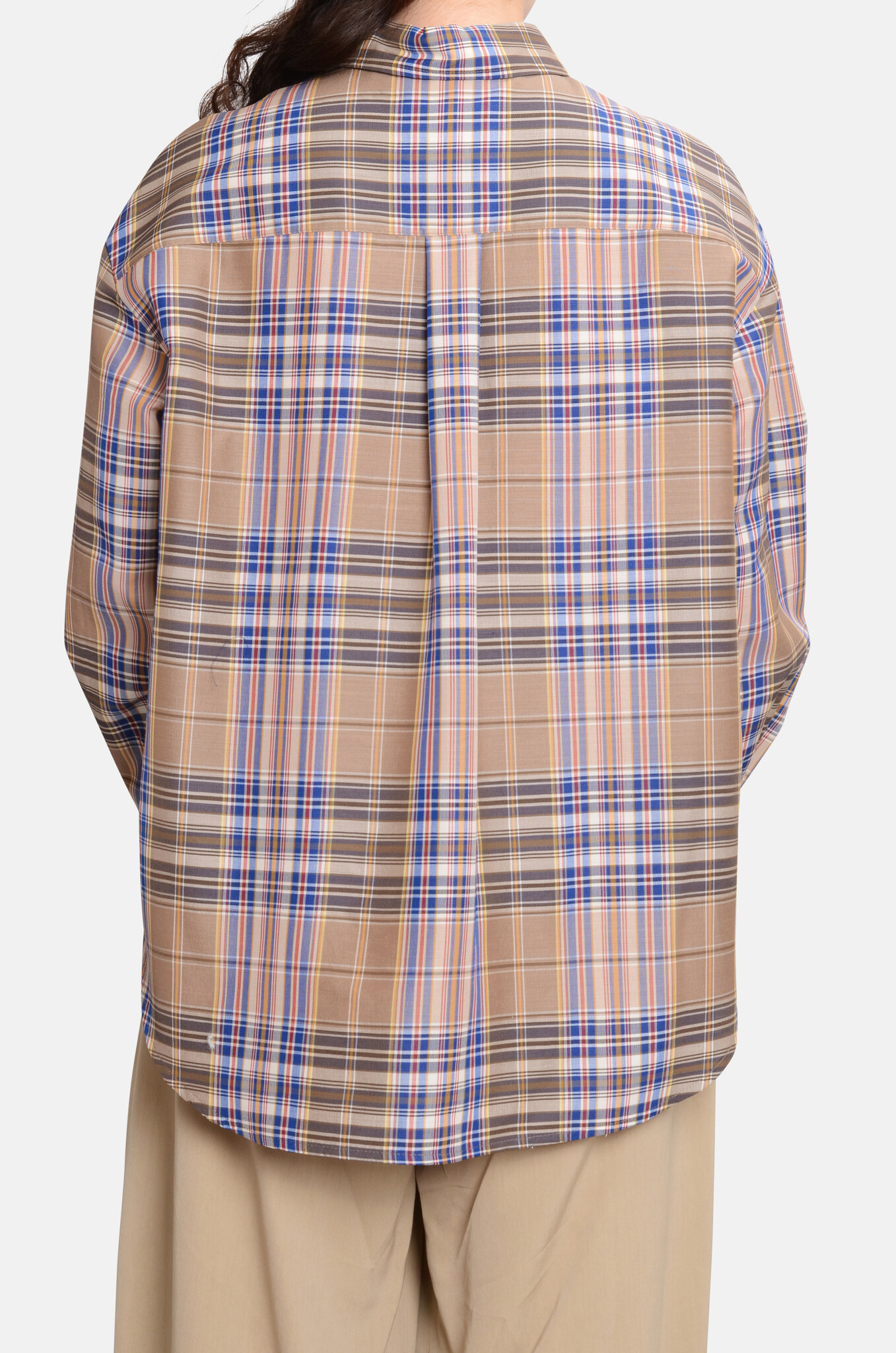 Check Shirt Beige-4