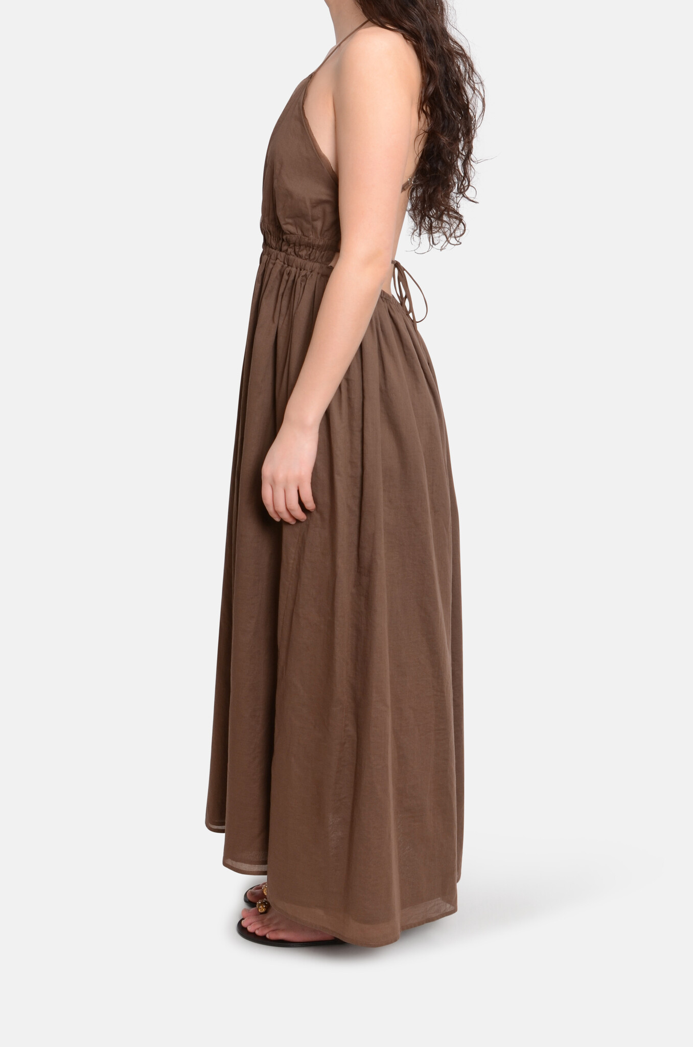 Open Back Summer Dress Cioccolata-3