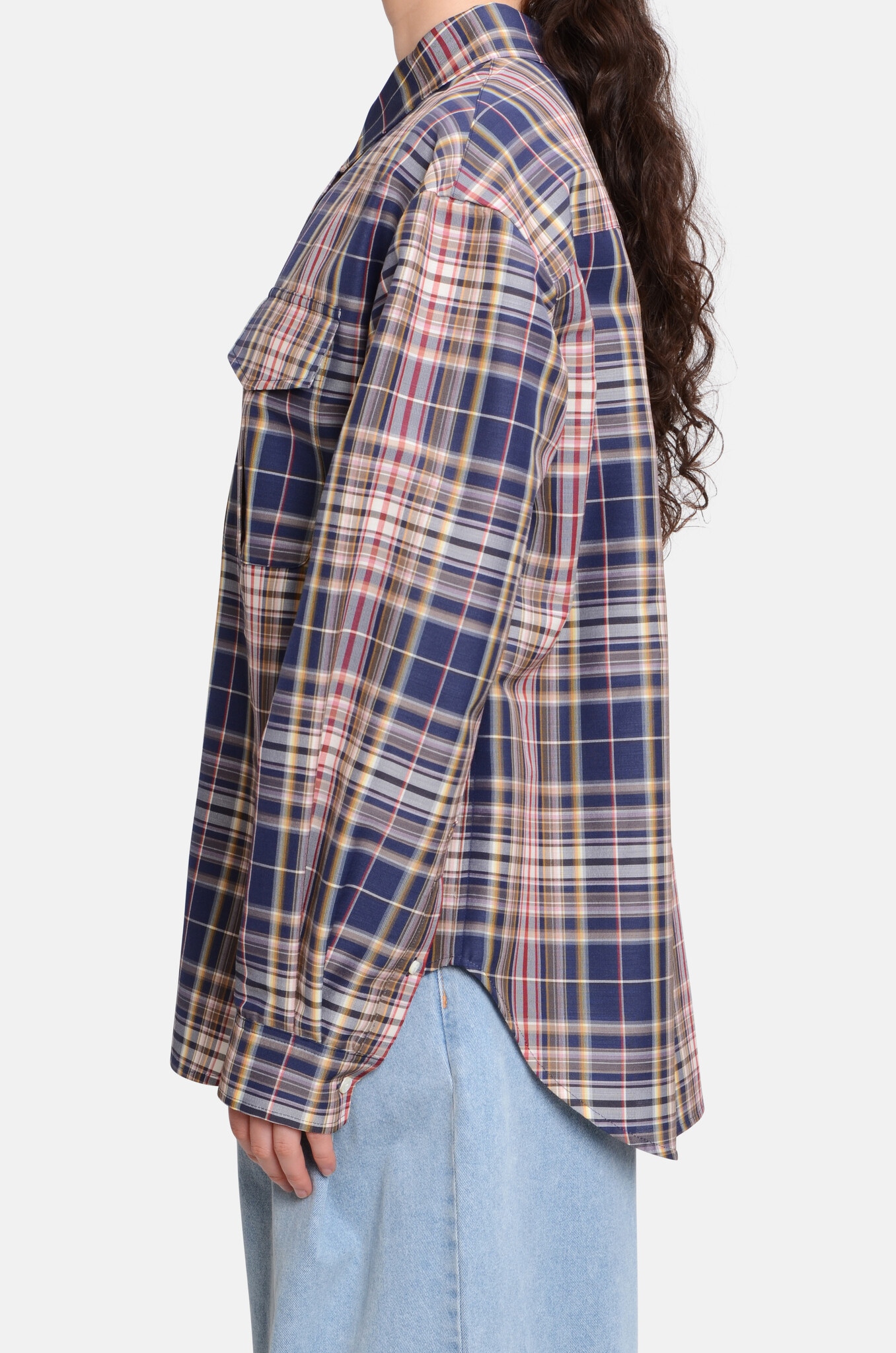 Check Shirt Indigo-3