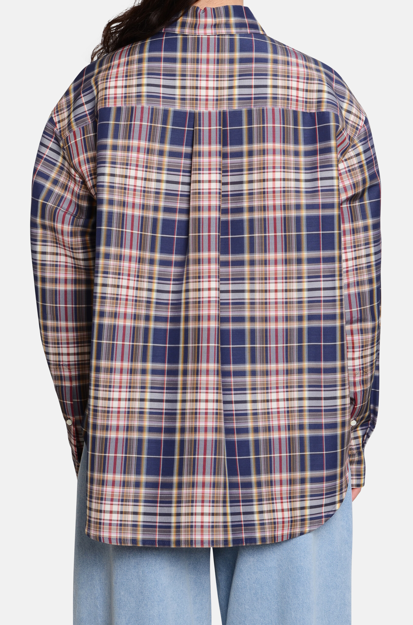 Check Shirt Indigo-4