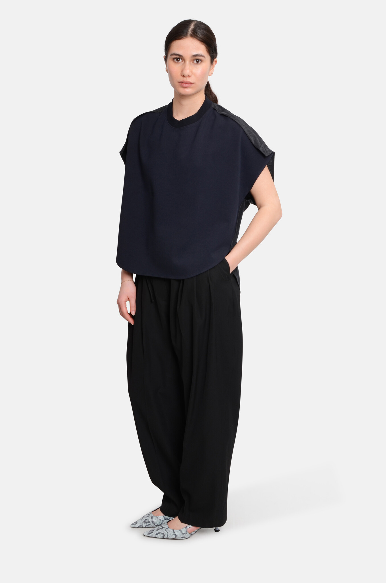 Block Combo T-Shirt Dark Navy-2