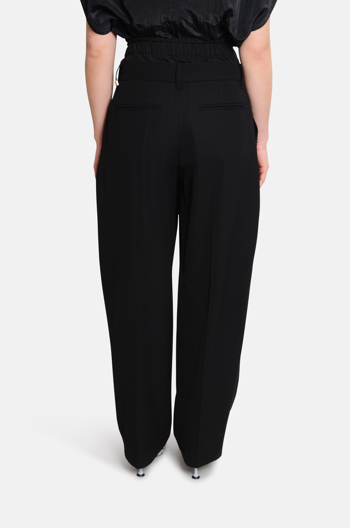 Waist Combo Pants Black-4