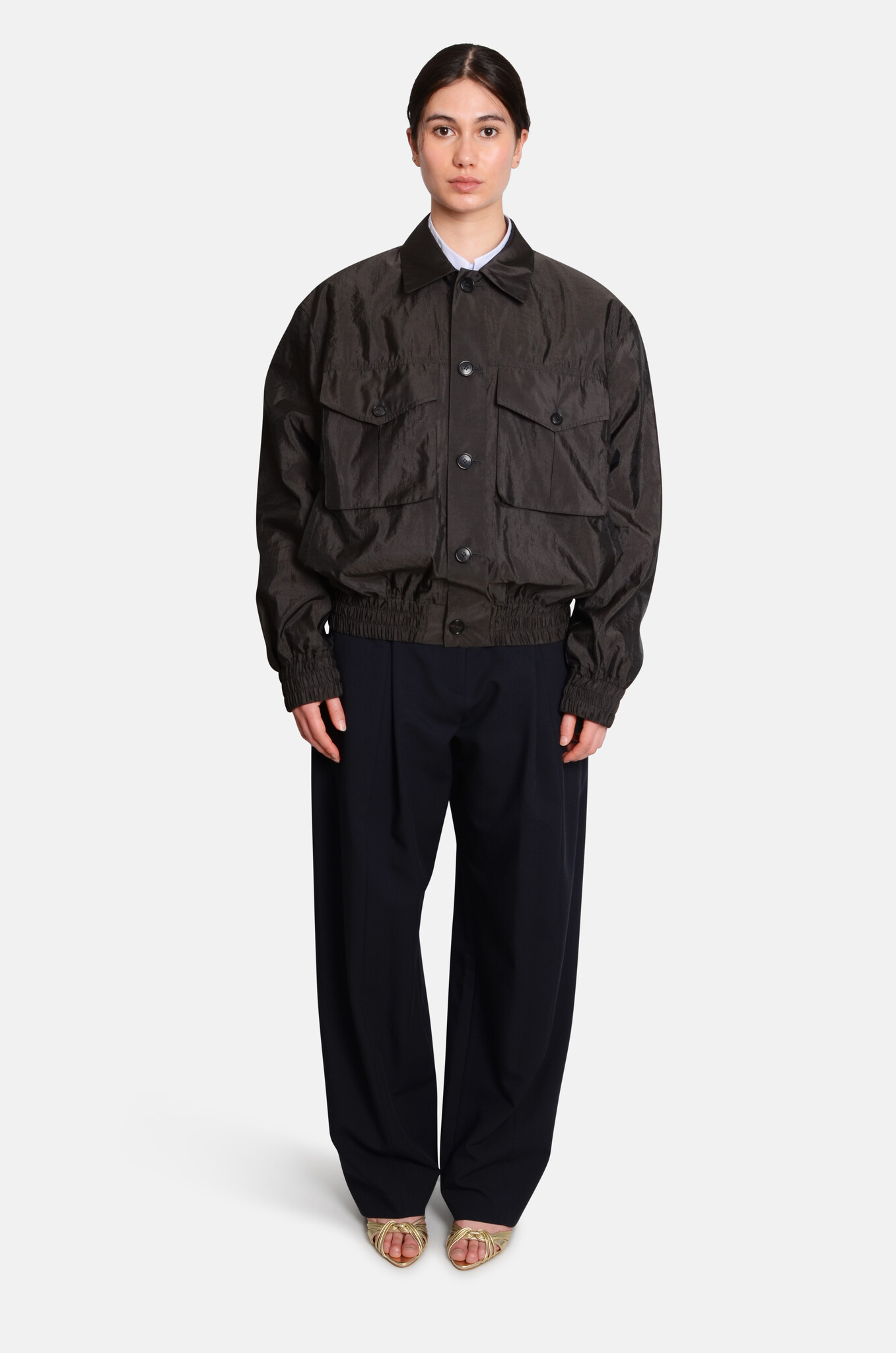 Bomber Jacket with Pockets-6