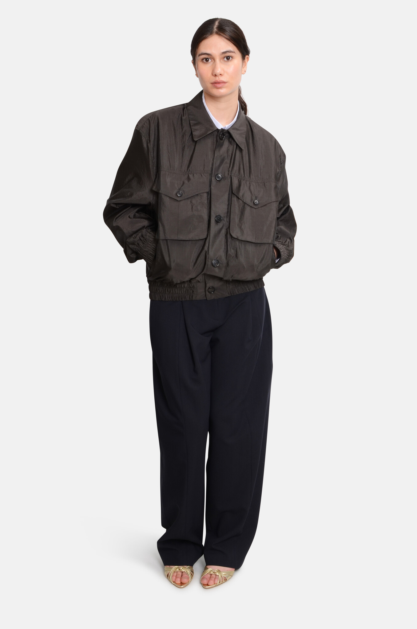 Bomber Jacket with Pockets-2