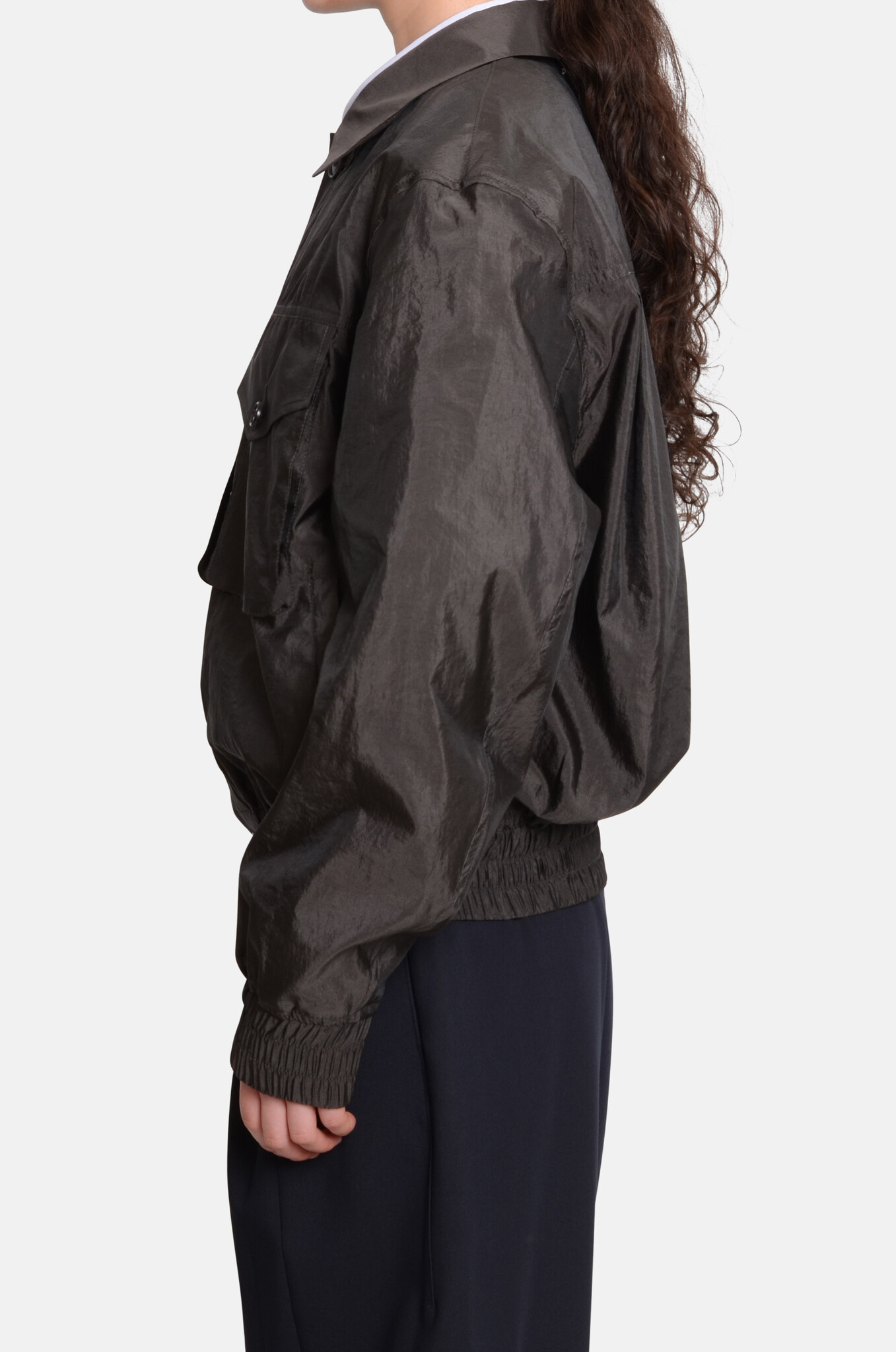 Bomber Jacket with Pockets-3