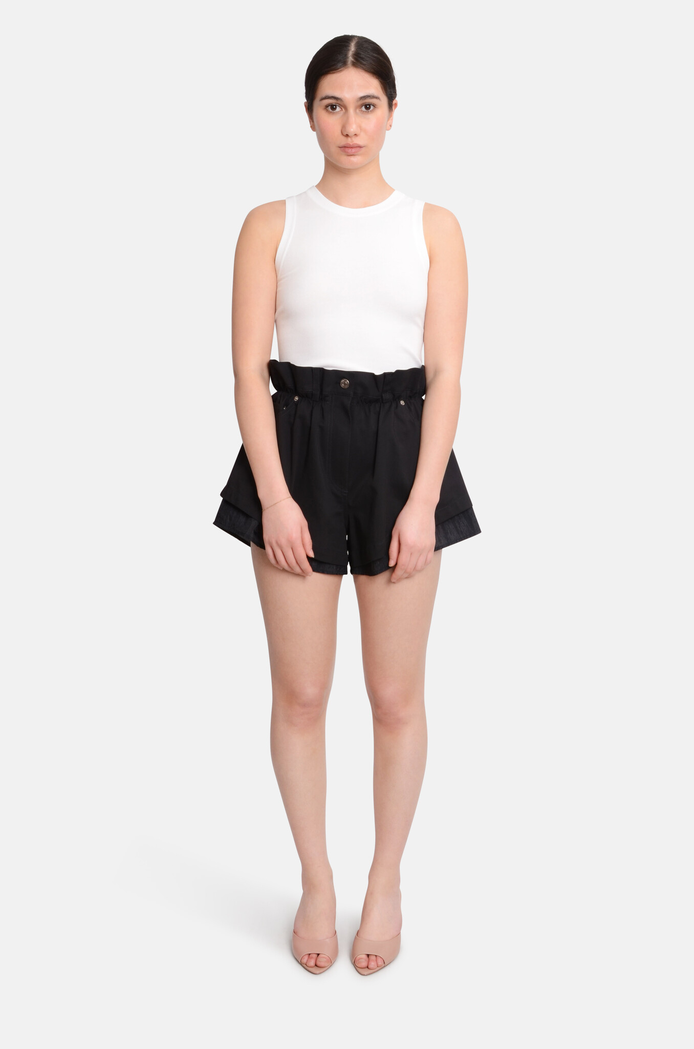 Micro Layered Shorts in Black-6