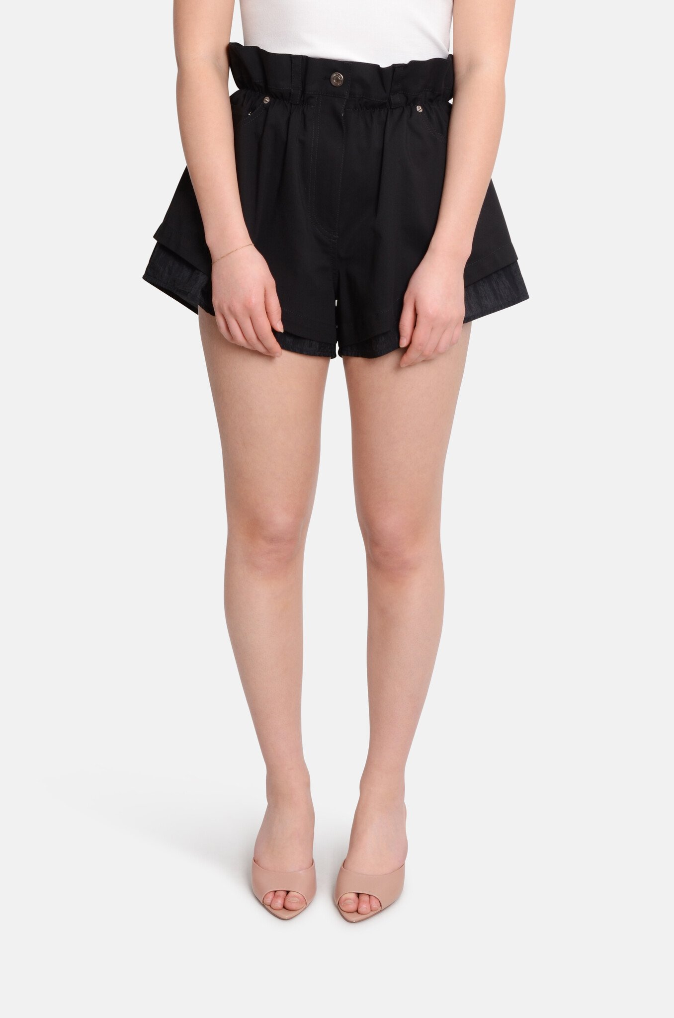 Micro Layered Shorts in Black-1