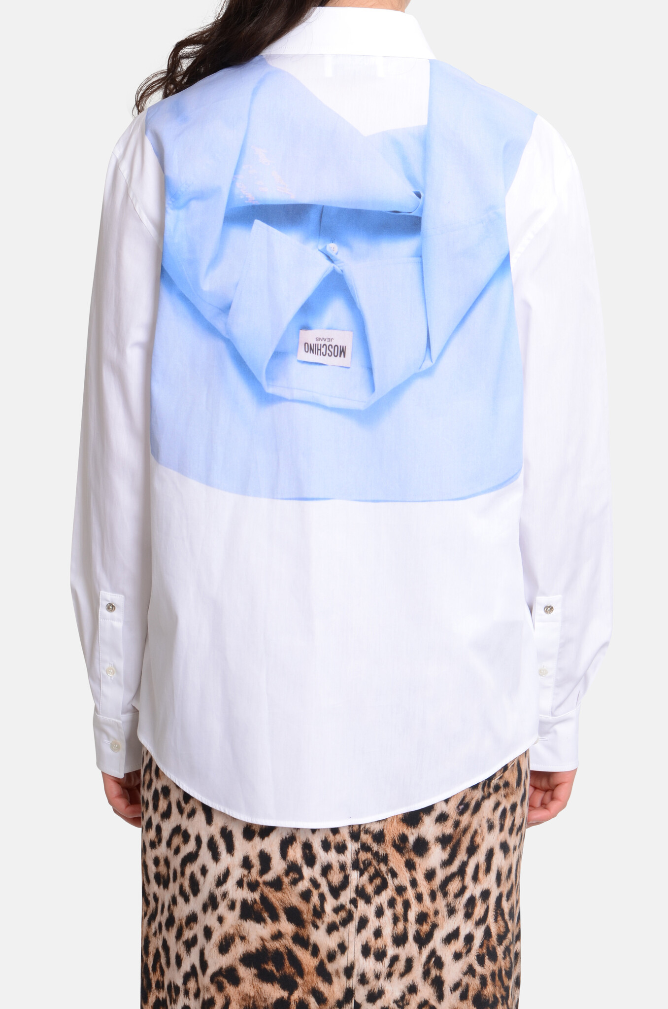 Printed Cotton Poplin Shirt-4
