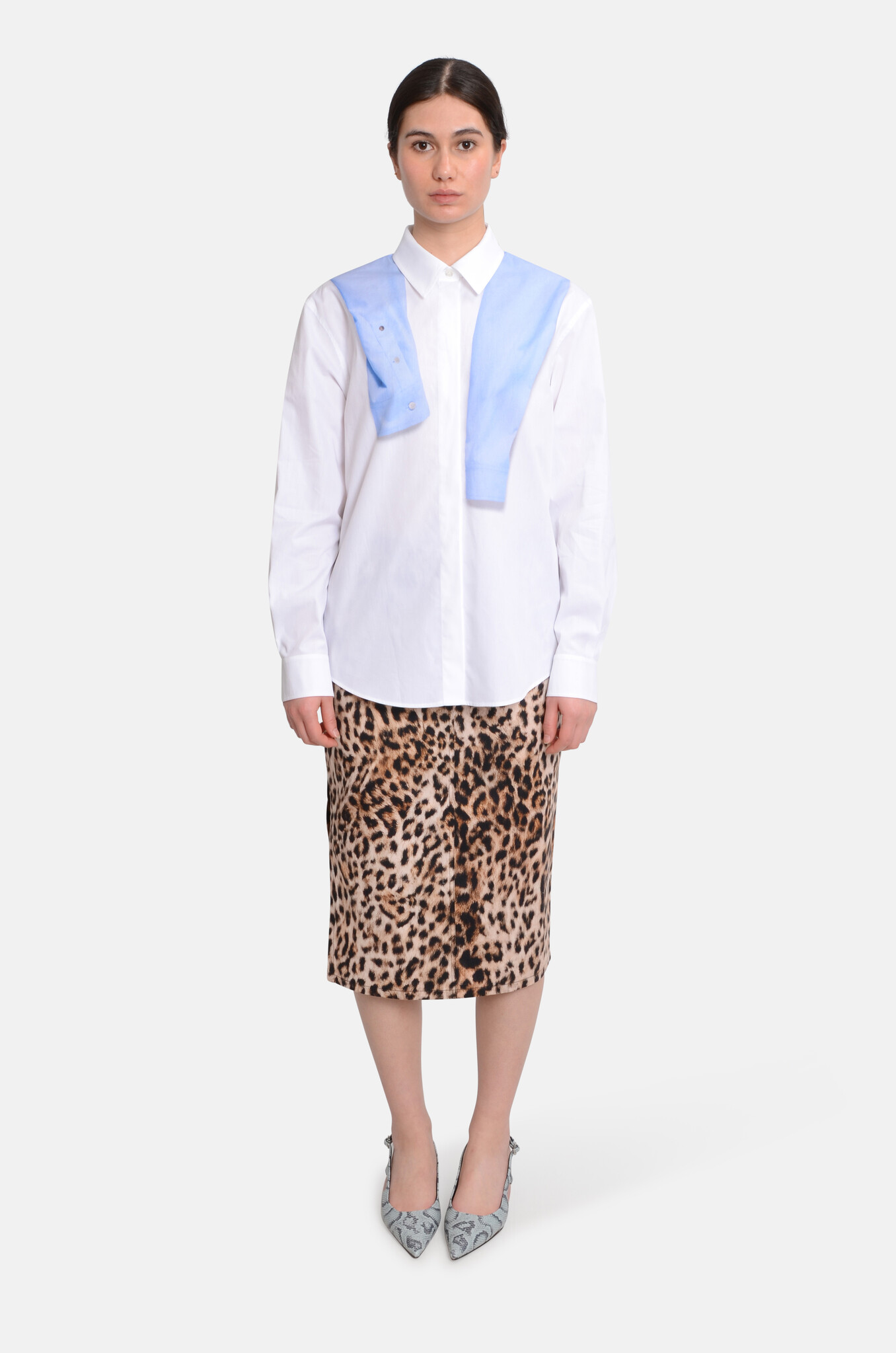 Printed Cotton Poplin Shirt-1