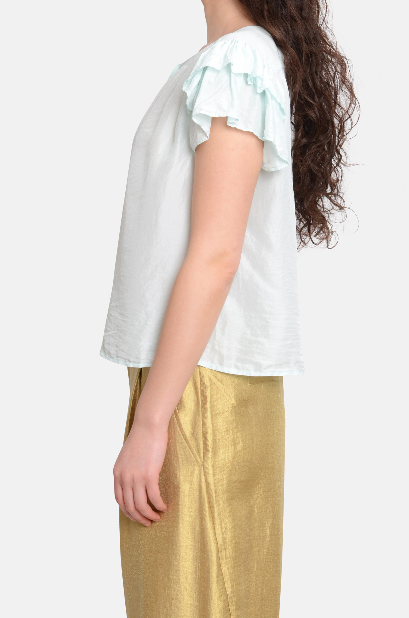 Romantic Shirt Water Green-3