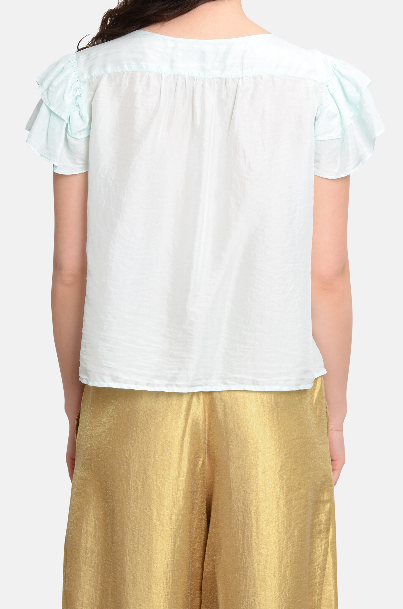 Romantic Shirt Water Green-4