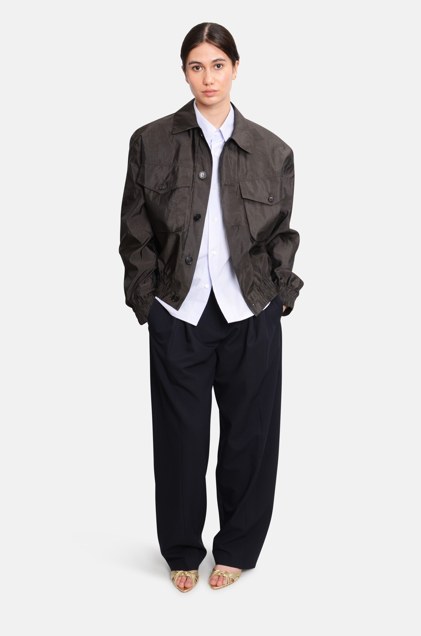 Bomber Jacket with Pockets-6