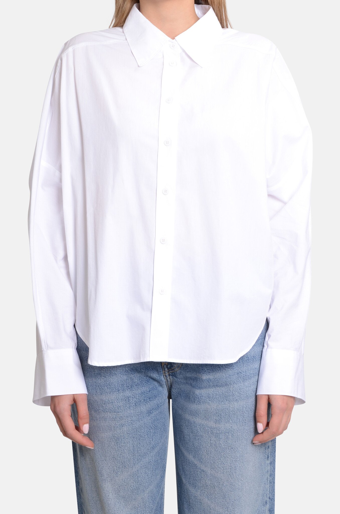 Gathered Shirt White-1