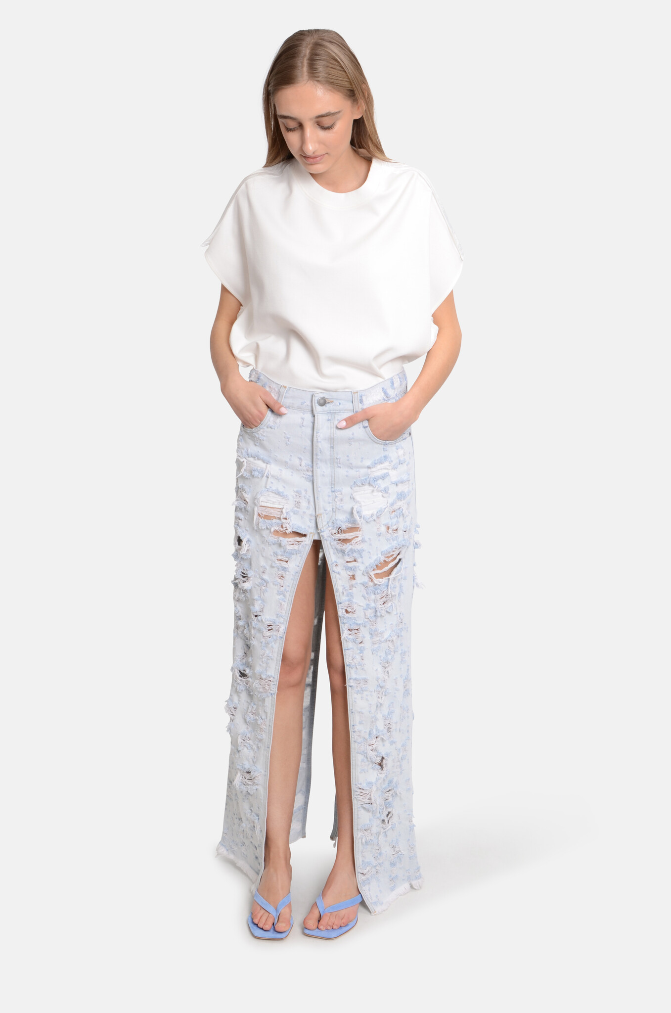 Block Combo T-Shirt Off White-6