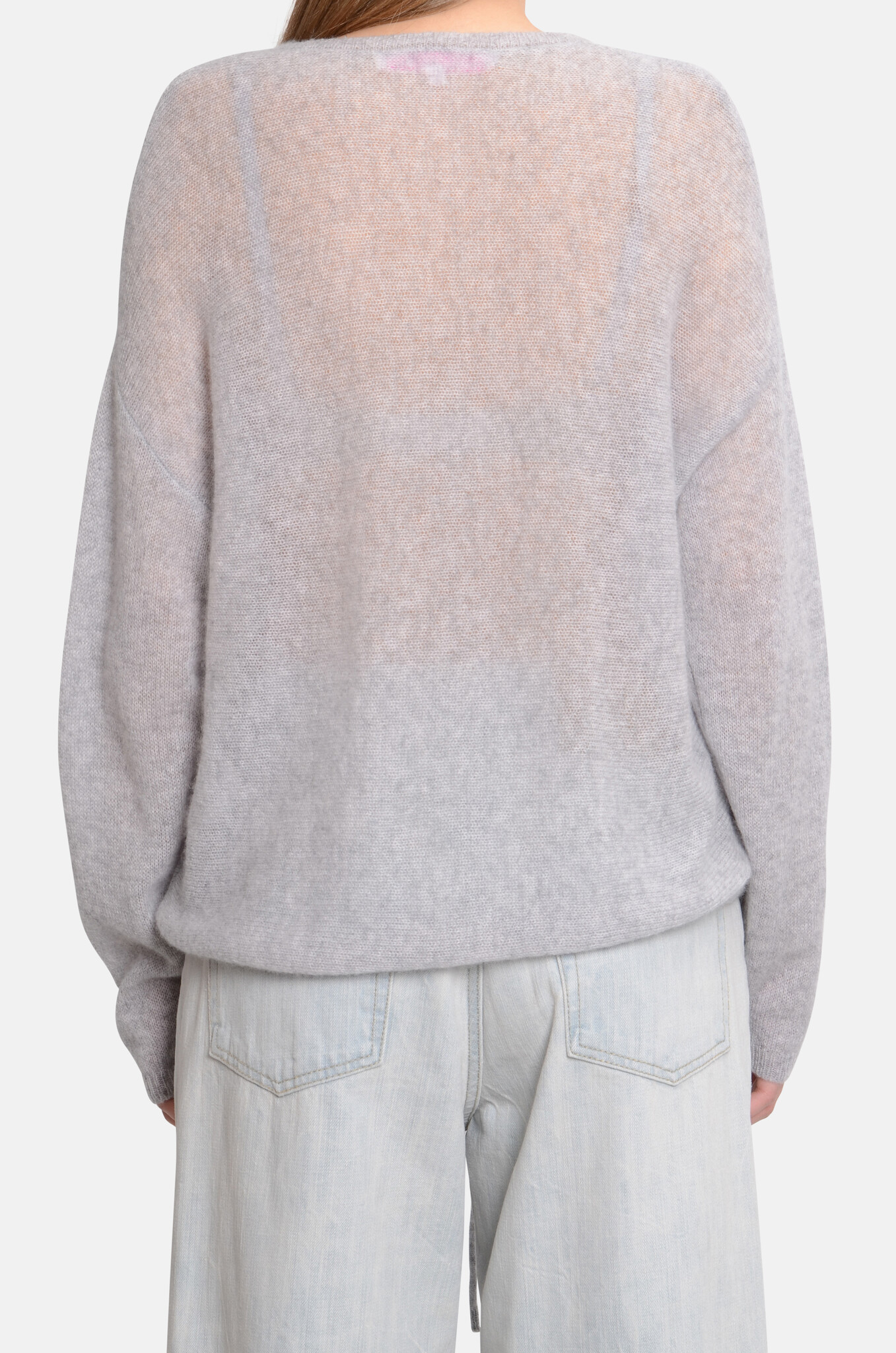 Marsha Cashmere in Light Heather Grey-4