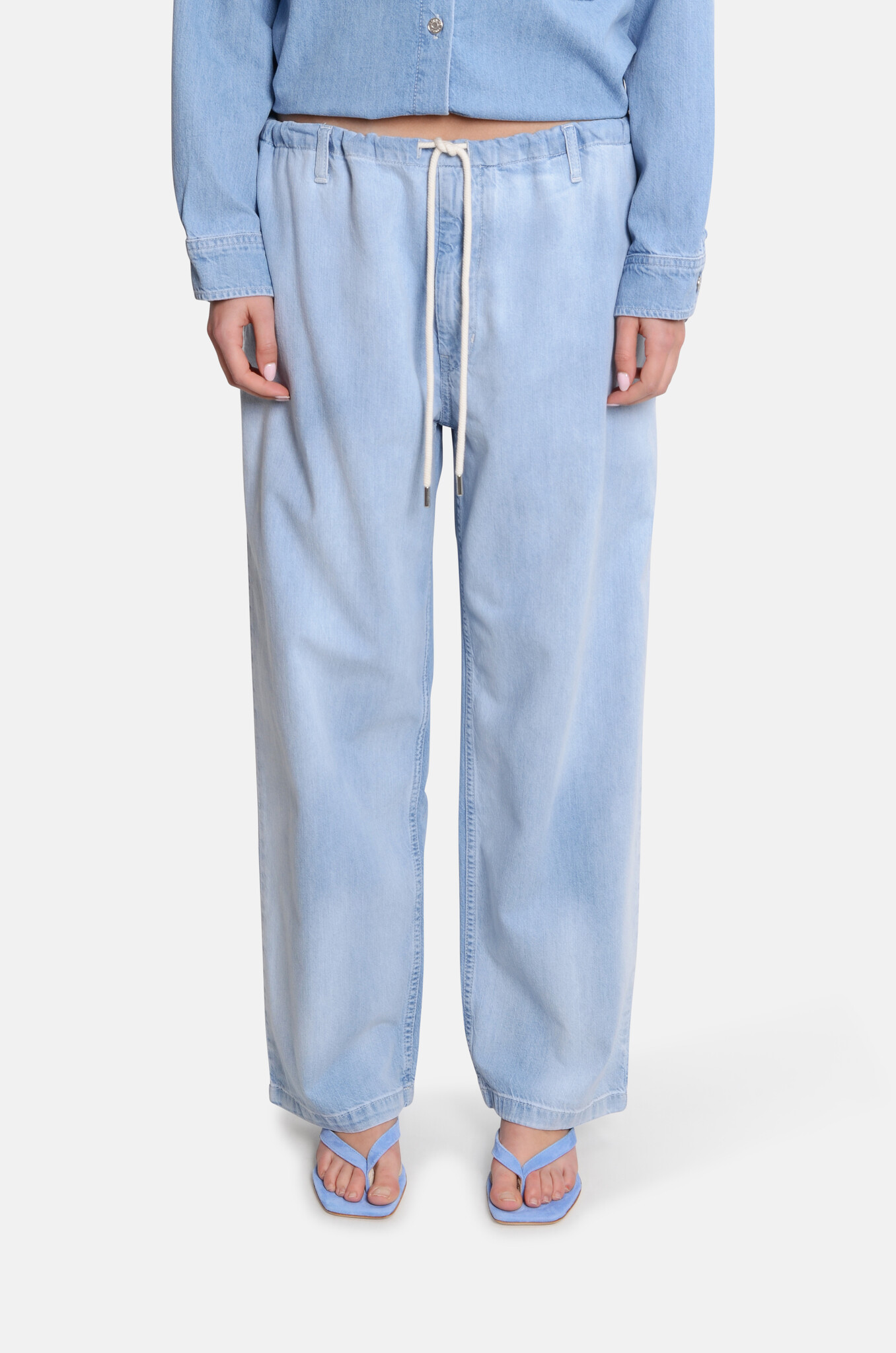 Lightweight Denim Pants-1