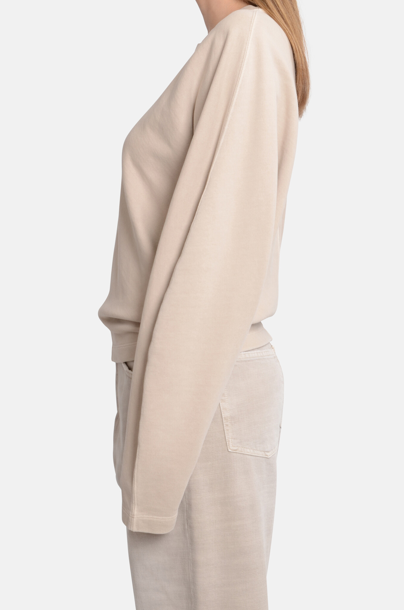 Kany Seam Sweatshirt in Doeskin-3
