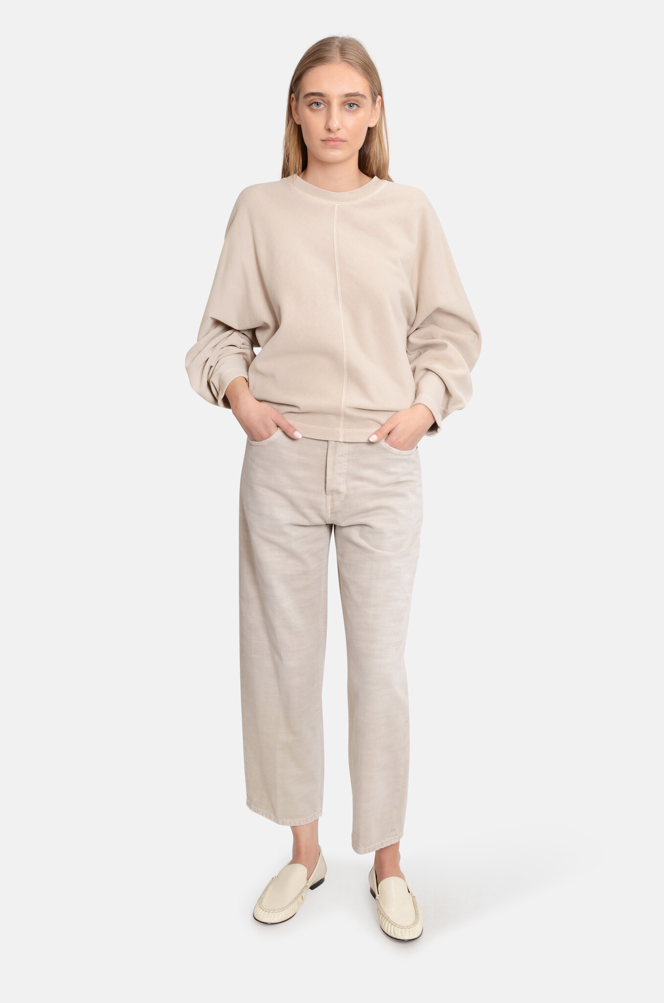 Kany Seam Sweatshirt in Doeskin-5