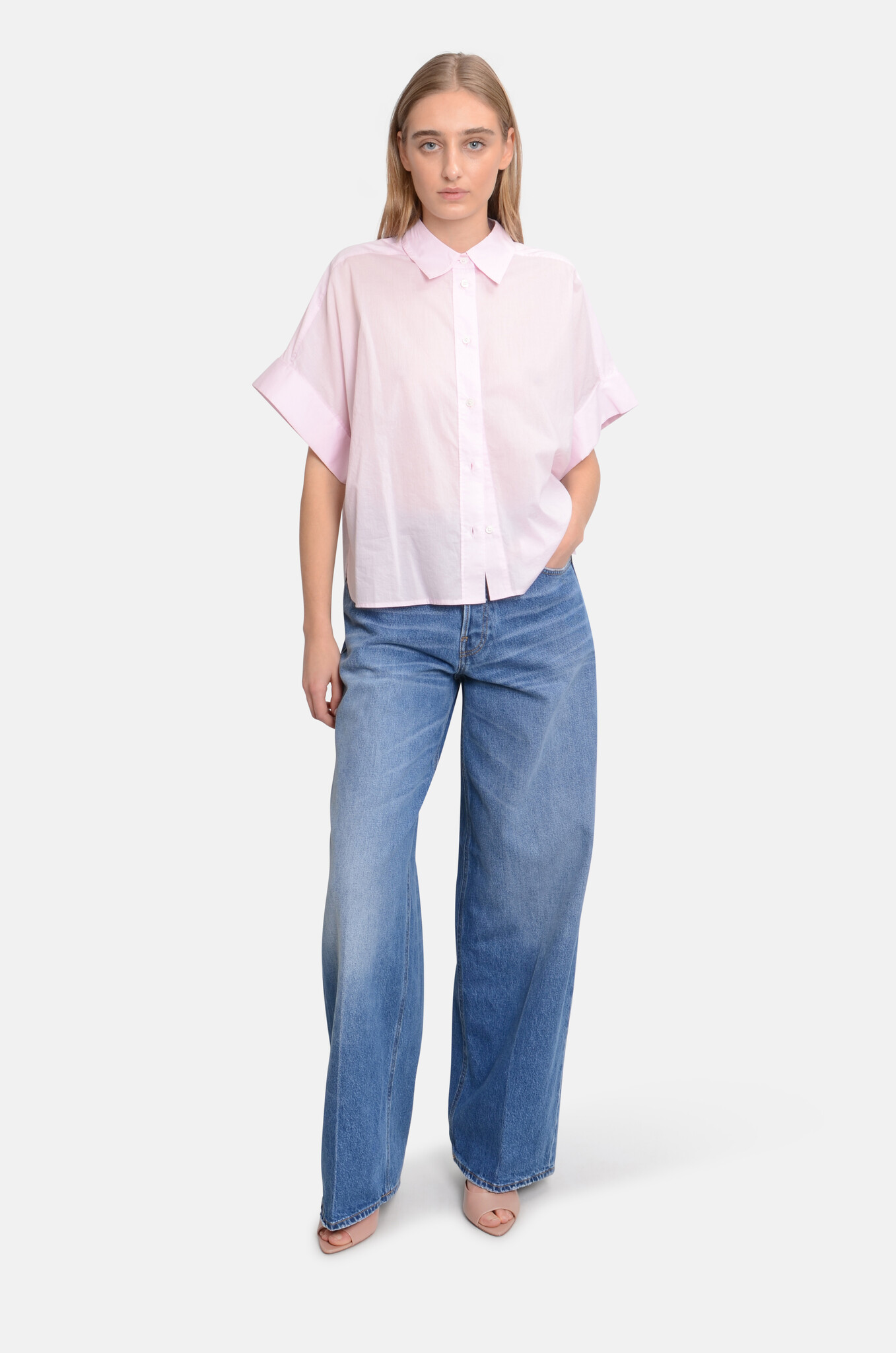 Turn Up Shirt Quartz Pink-5