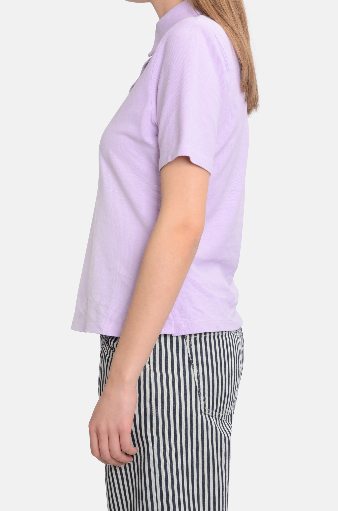 Ecole Piqué Polo in Light Purple-3