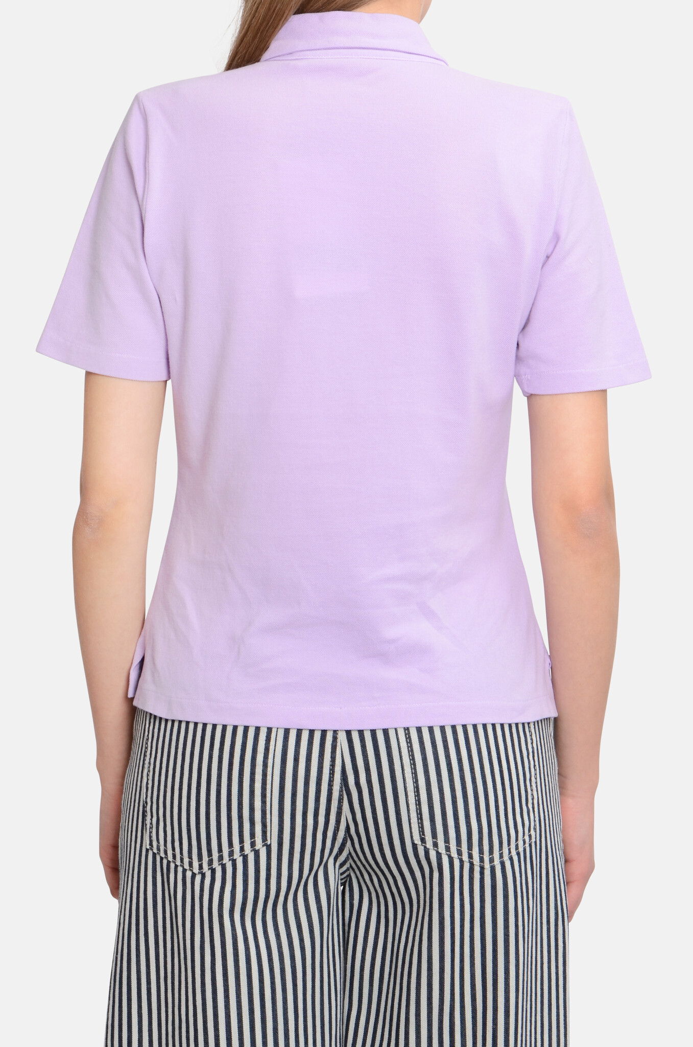 Ecole Piqué Polo in Light Purple-4