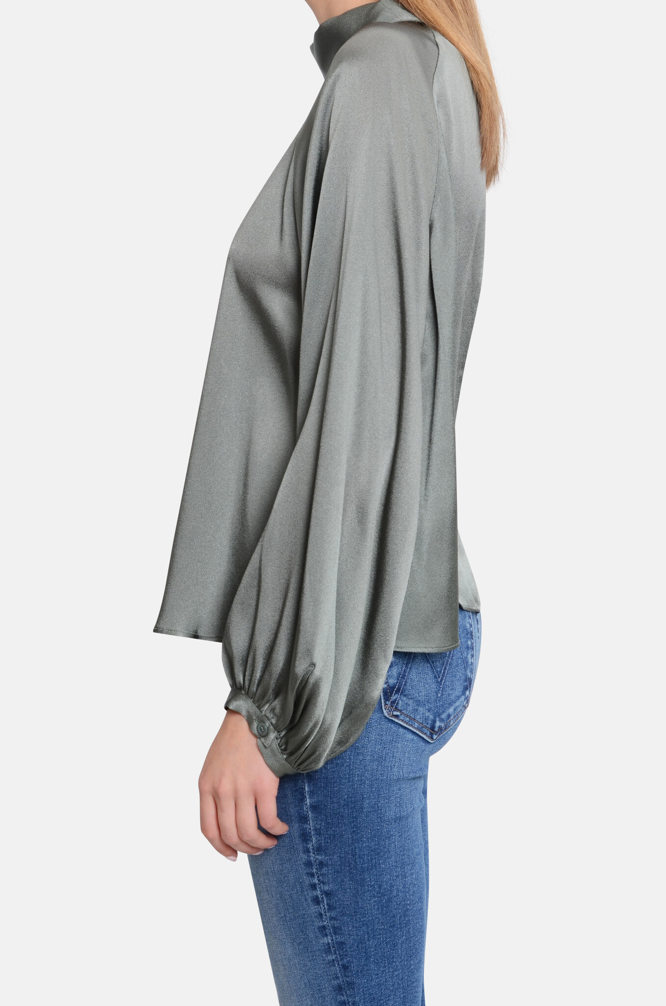 Carminia Blouse in Sea Green-3