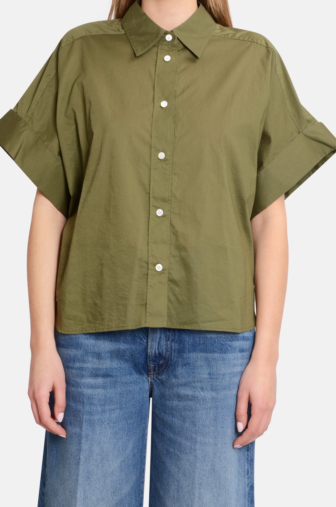 Turn Up Shirt Hunter Green-1