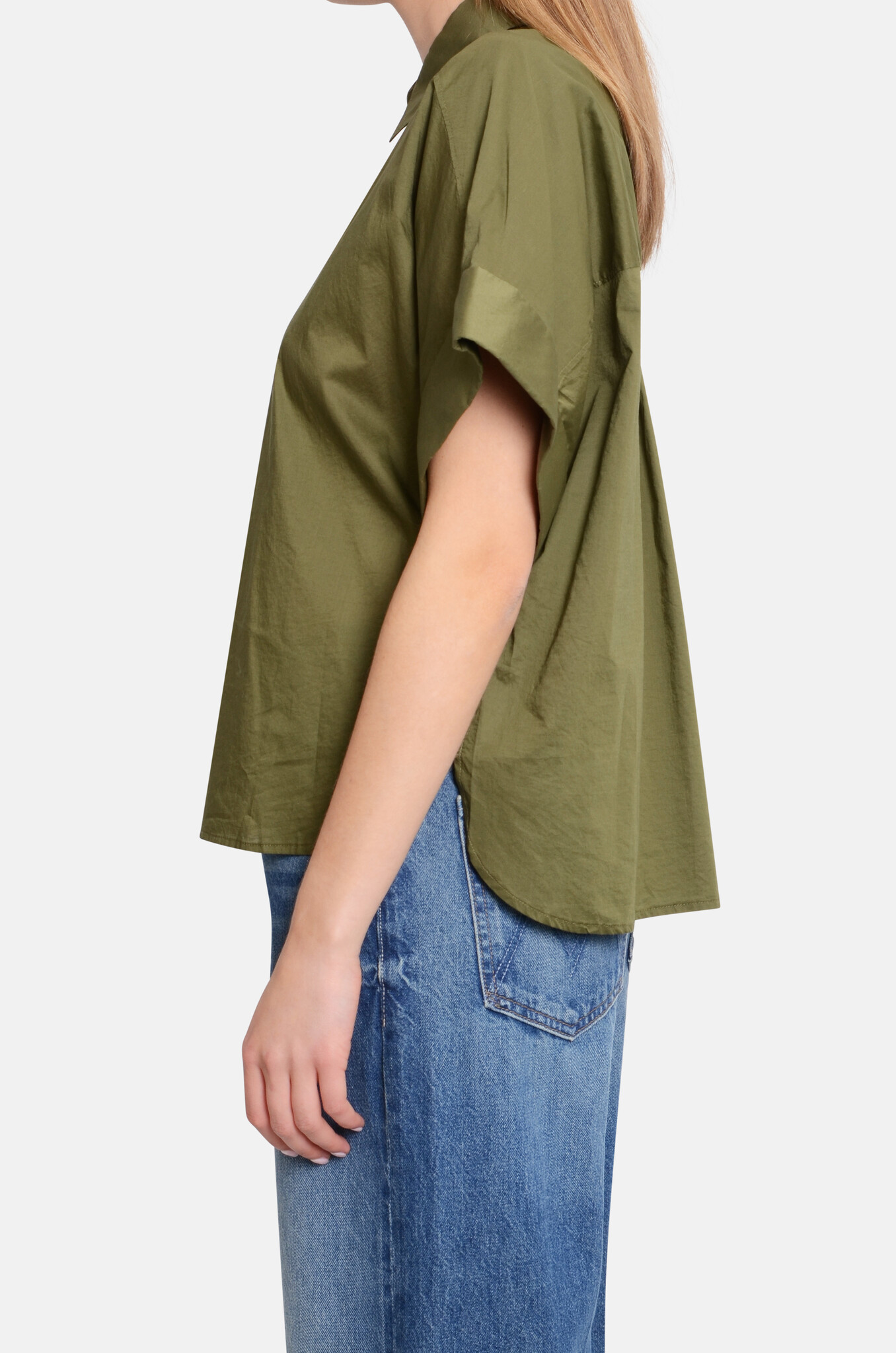 Turn Up Shirt Hunter Green-3