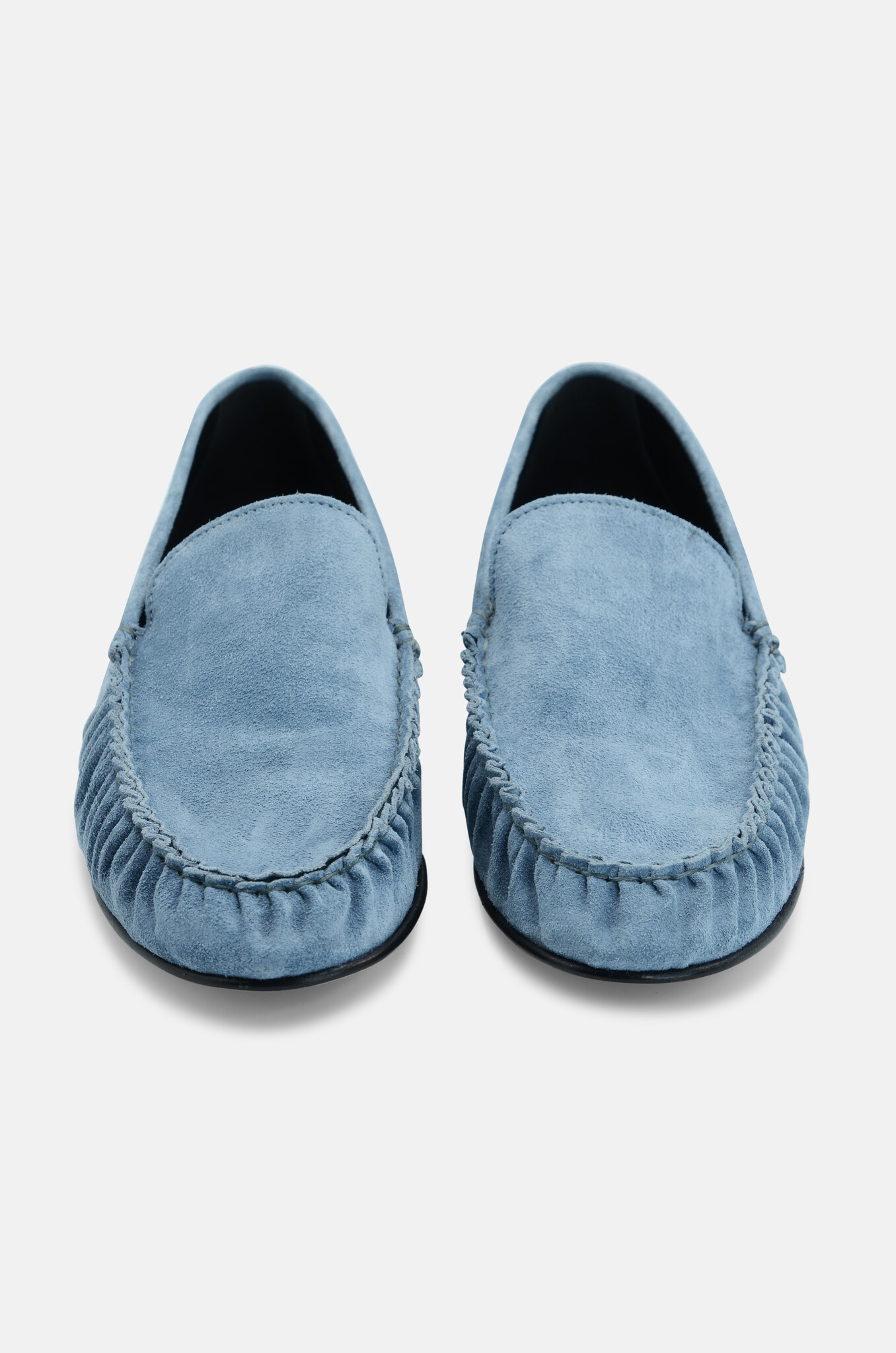 Elena Suede Loafer in Denim Blue-3