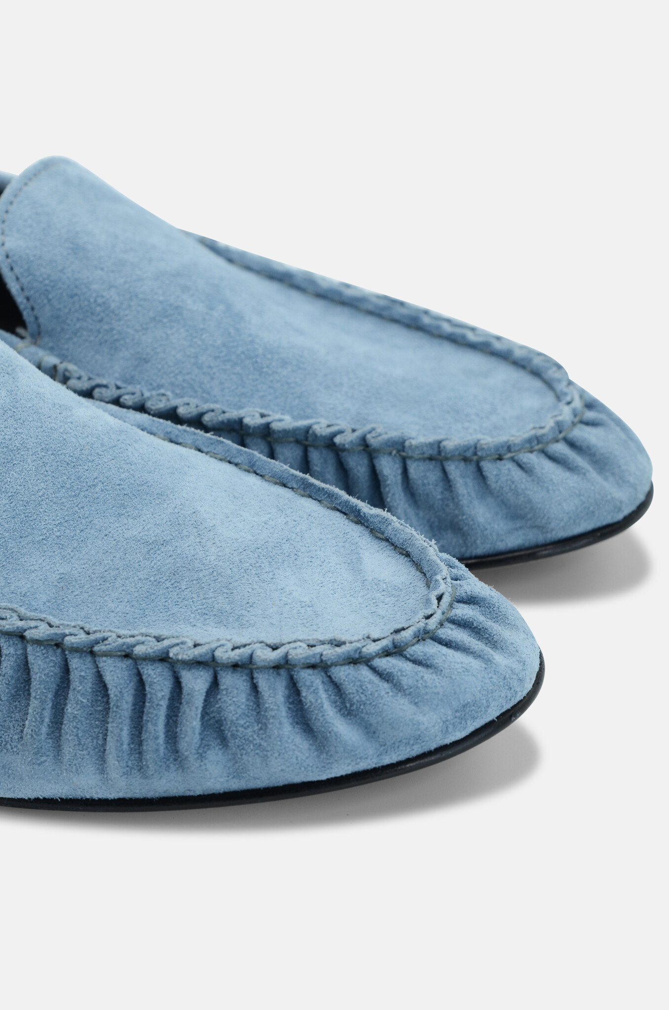 Elena Suede Loafer in Denim Blue-5