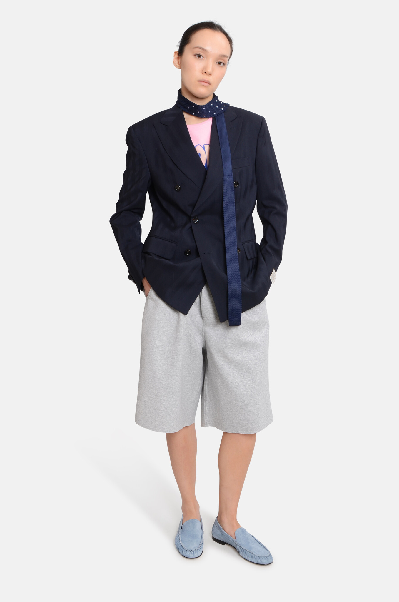 Chuck Shorts Jersey Grey Melange-2