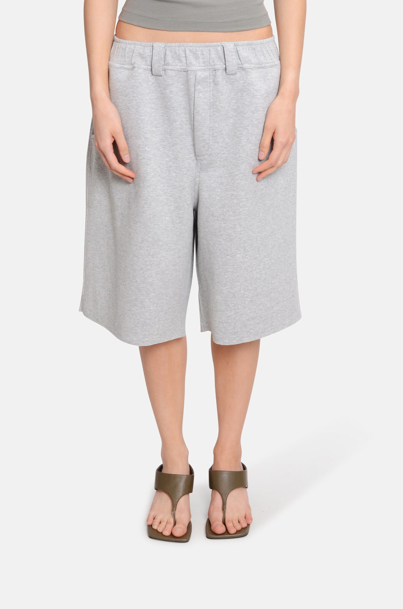 Chuck Shorts Jersey Grey Melange-1