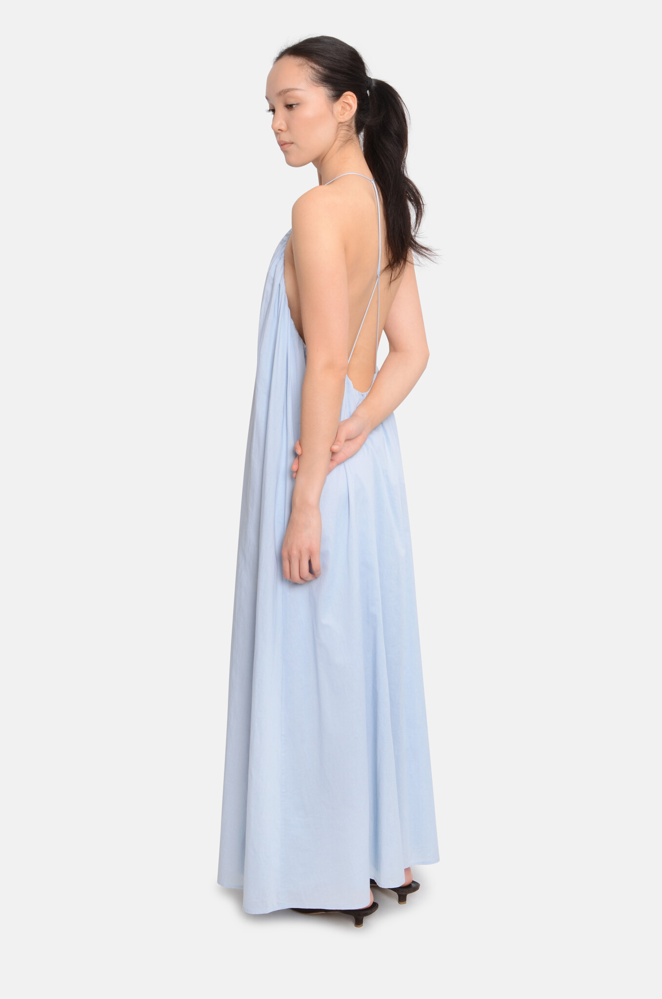 Strap Dress Dove Blue-2