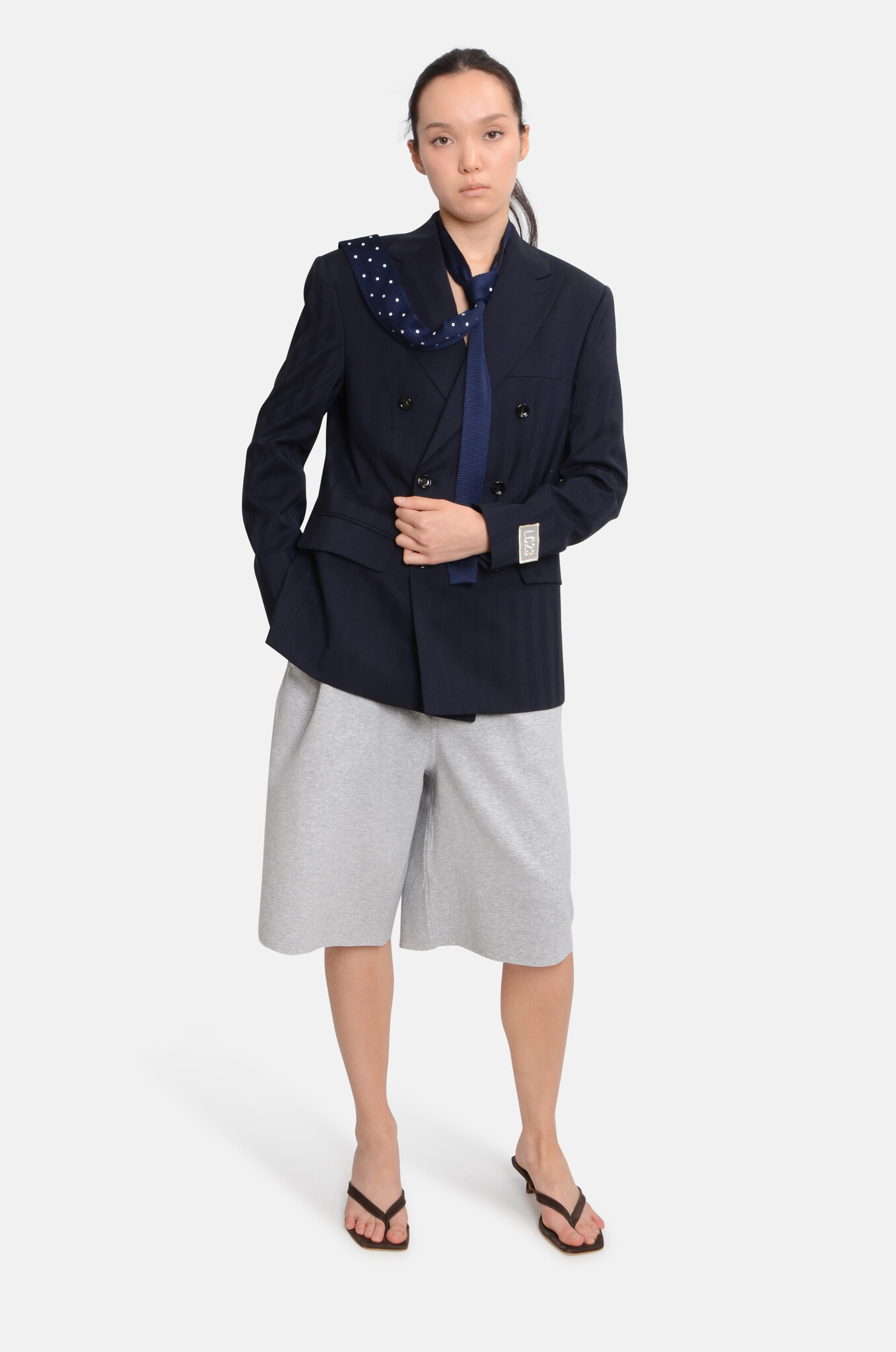 Gessato Navy Blazer-7