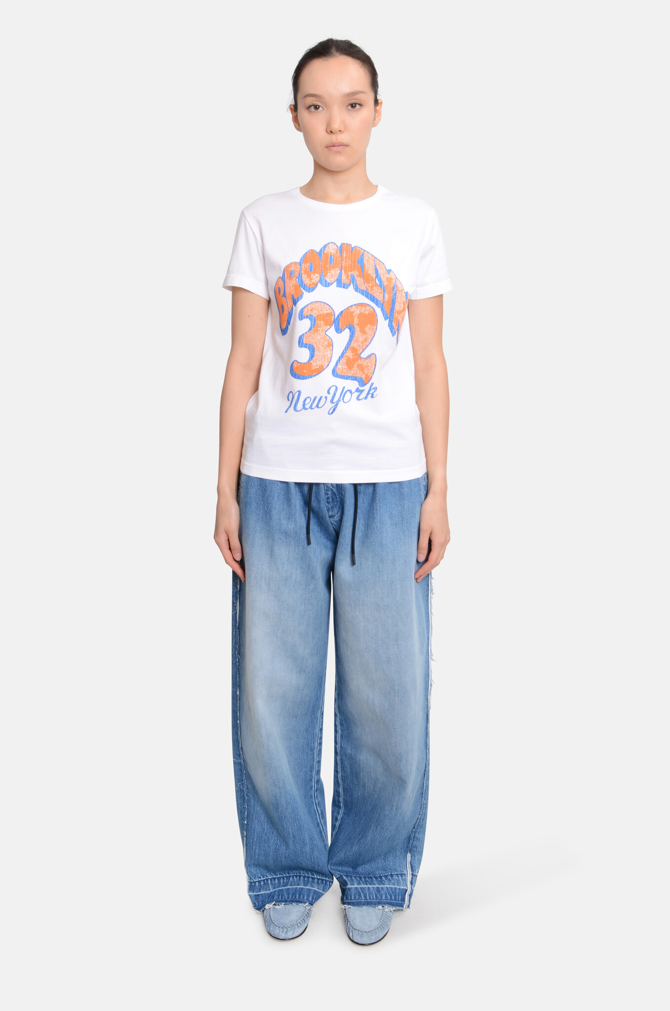 Brooklyn Tee in White-5