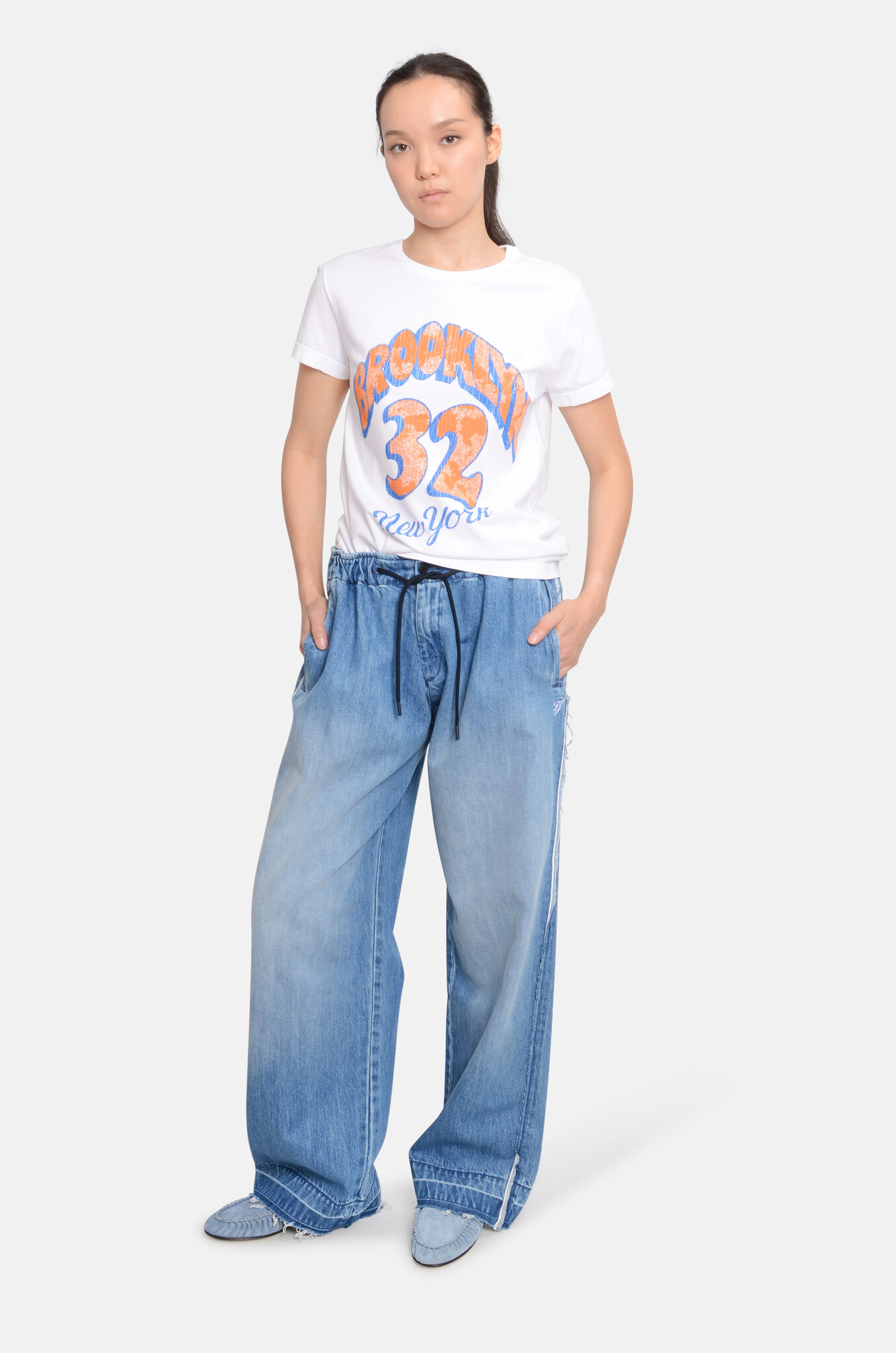 Brooklyn Tee in White-2