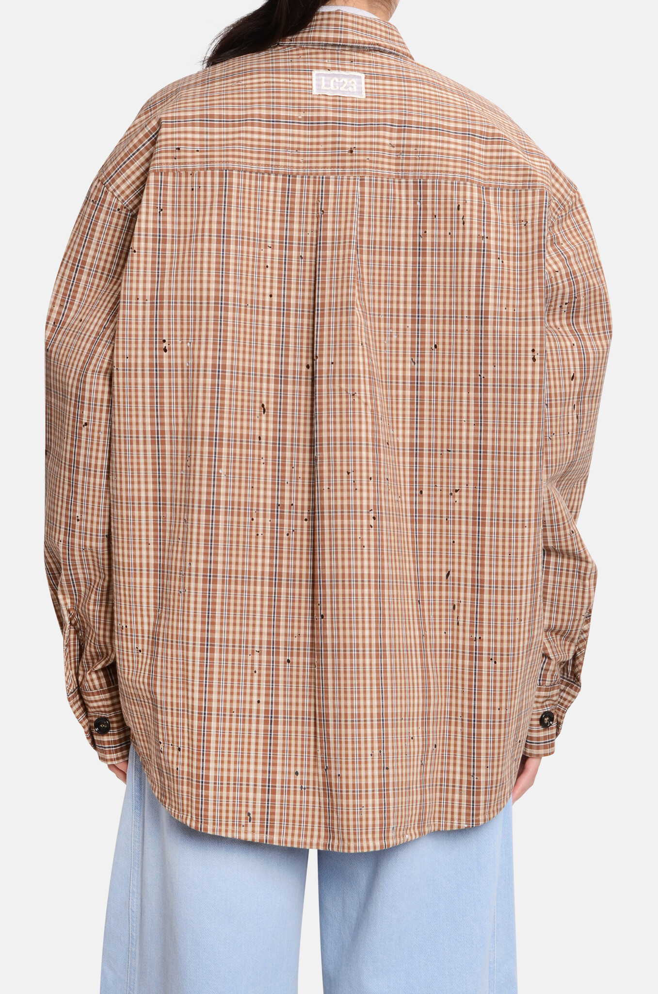 Check Brown Overshirt-4