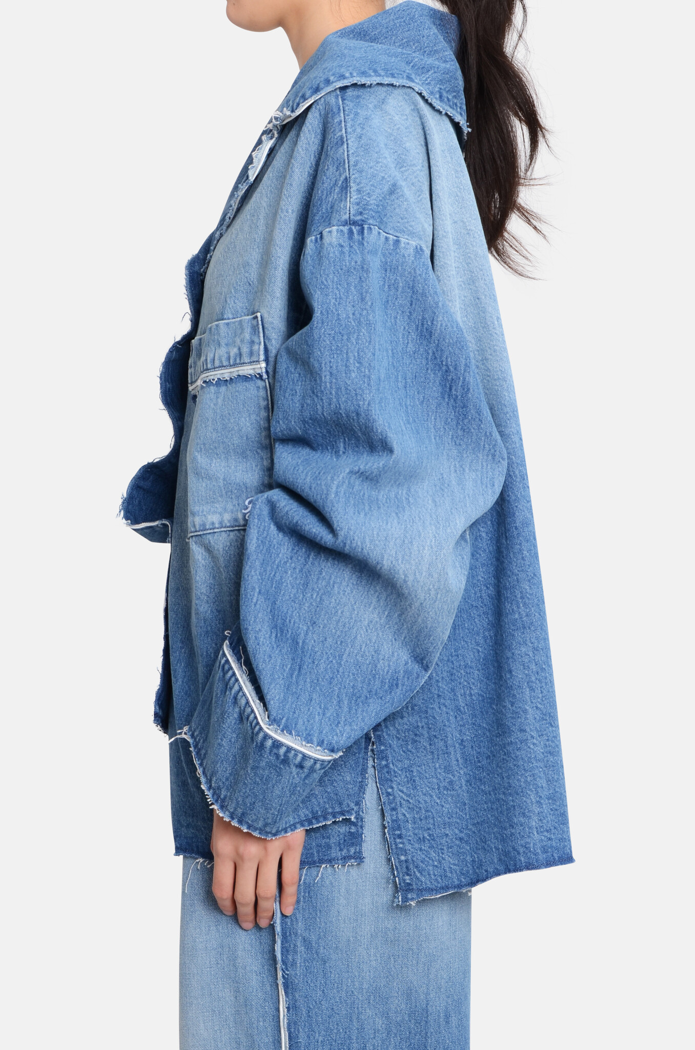 Christina Shirt Blue Washed Denim-3
