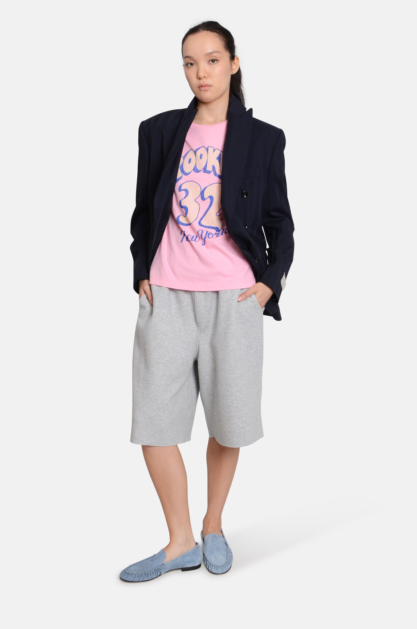 Brooklyn Tee in Flamingo-5