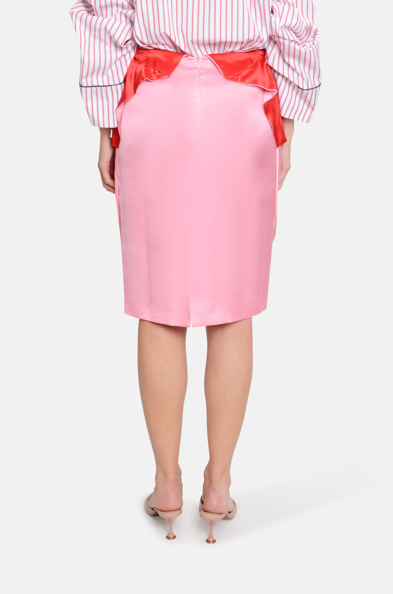 Jackie Skirt in Red Pink-4