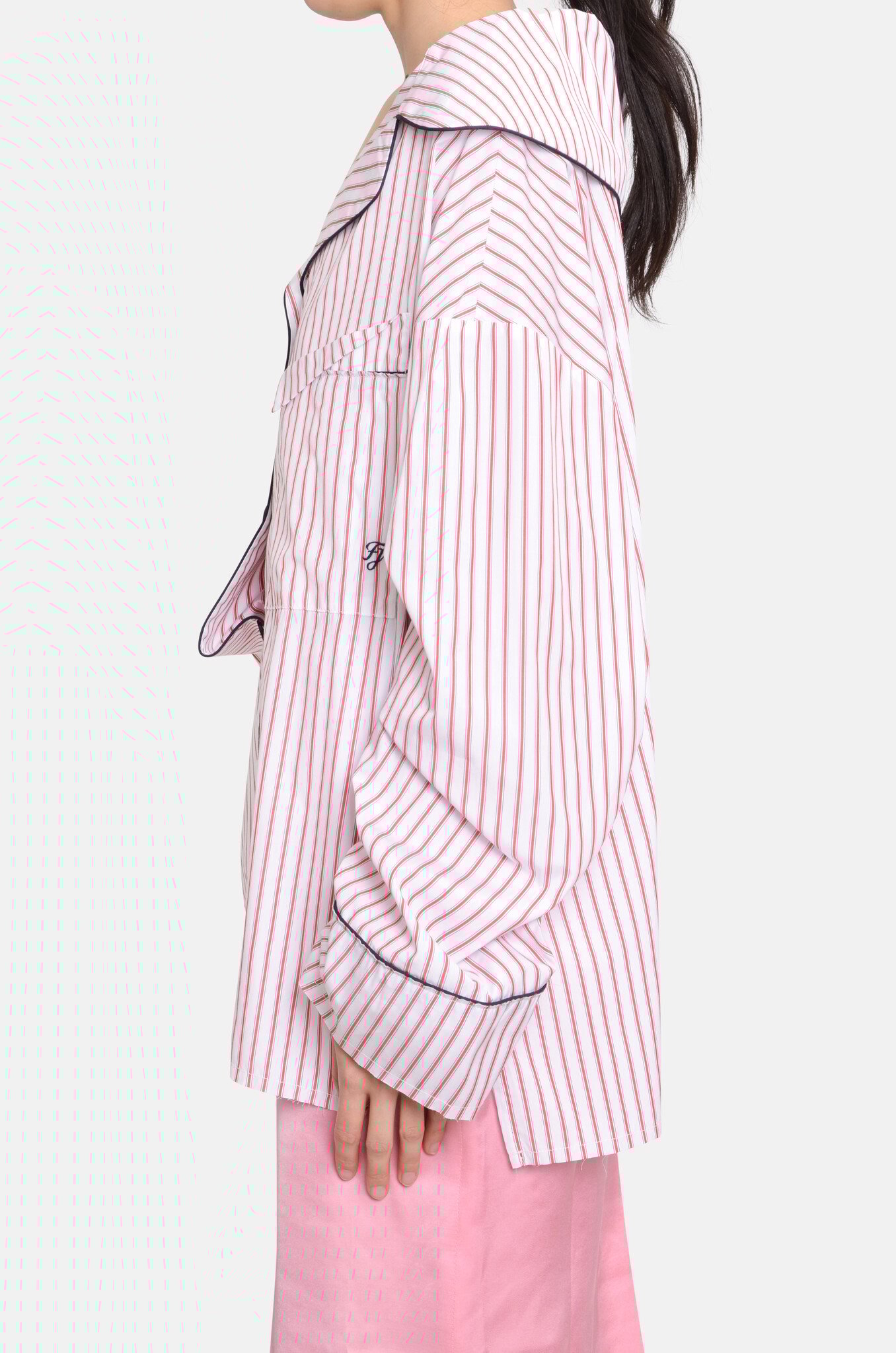 Christina Shirt Red & White Stripes-3