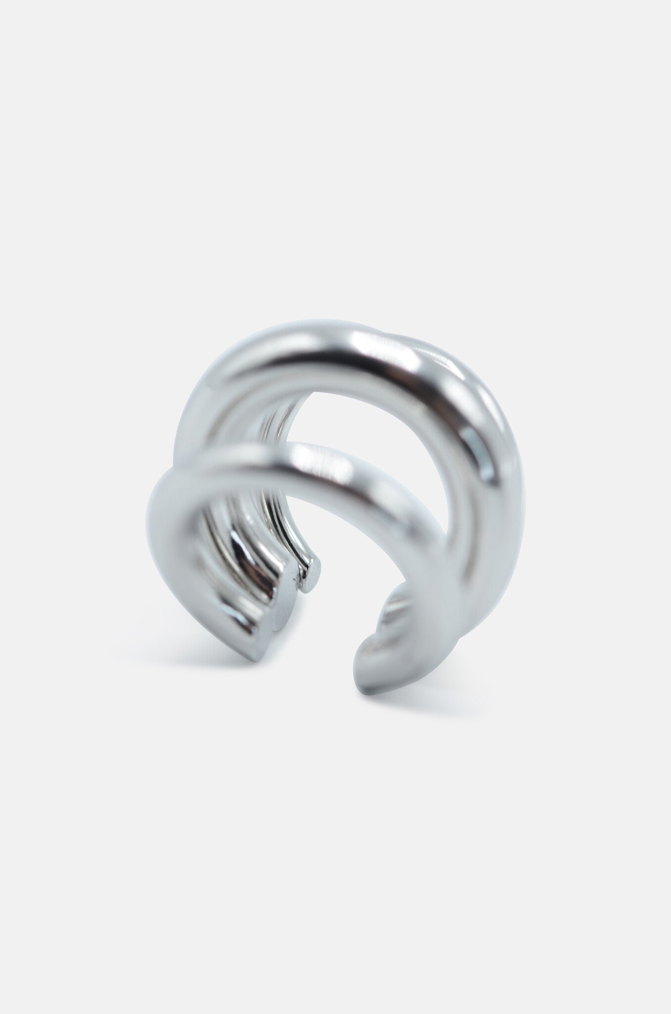 Chunky Earcuff in Silver-3