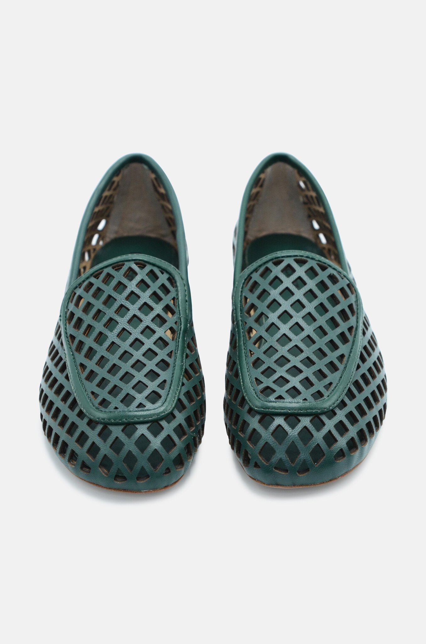 Bruna Loafers in Bottle Green-3