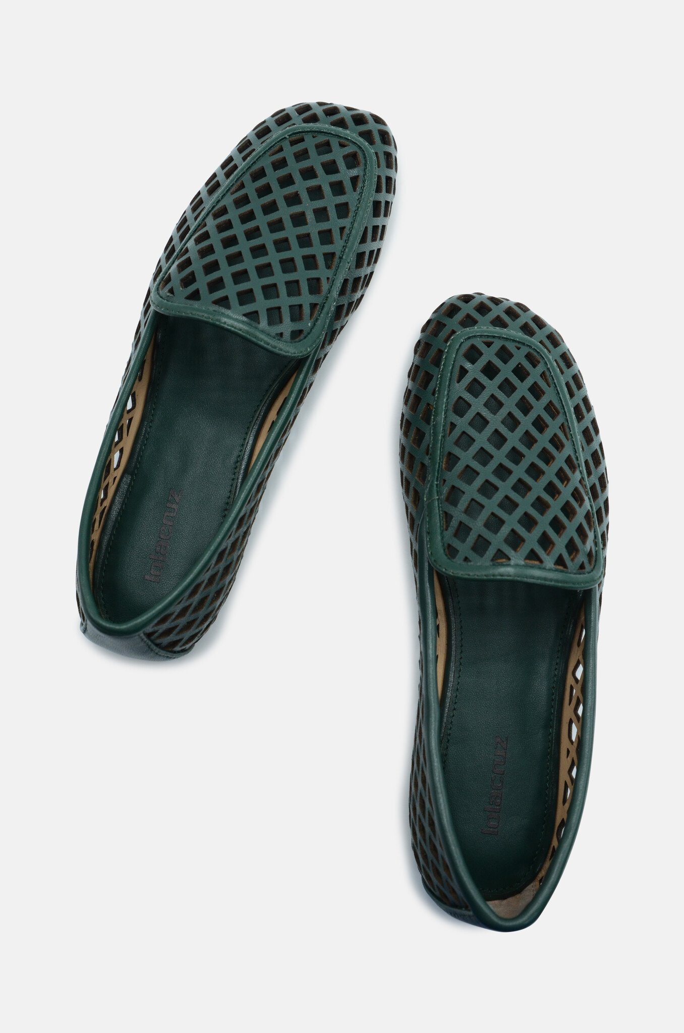 Bruna Loafers in Bottle Green-4
