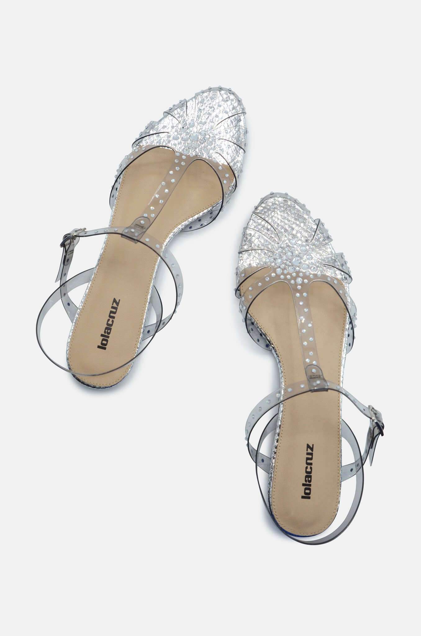 Catalina Flat Sandals Silver-4