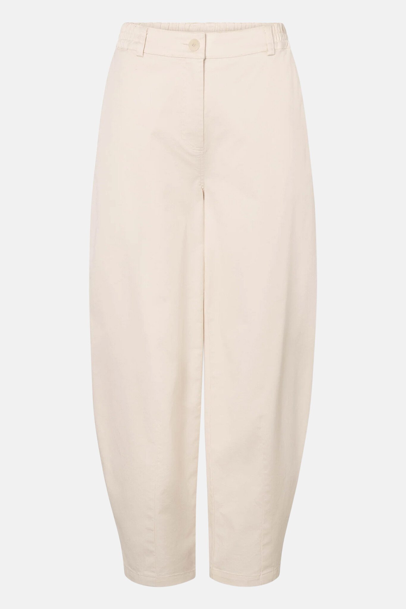 Patrice Curved Pants in Eggshell-2