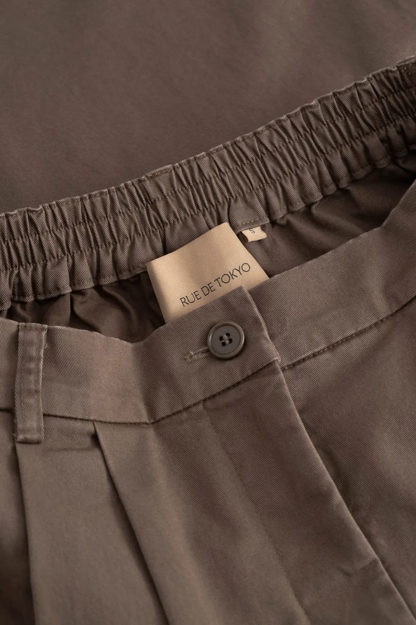 Prudie Twill Pants in Malt Brown-4
