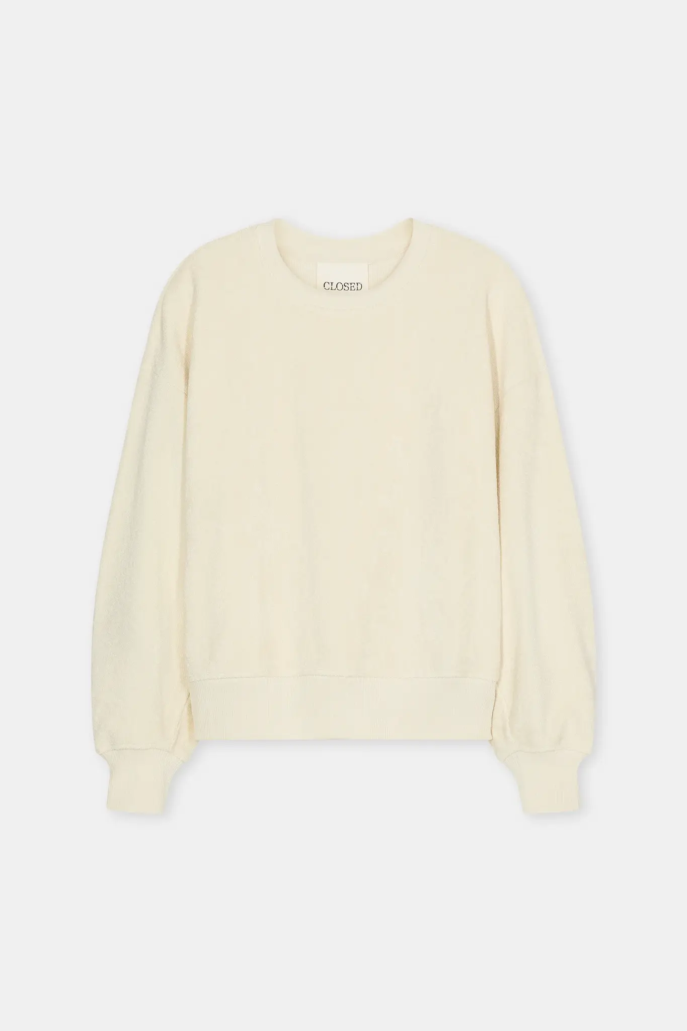 Relaxed Terry Sweatshirt Witherit Beige-1