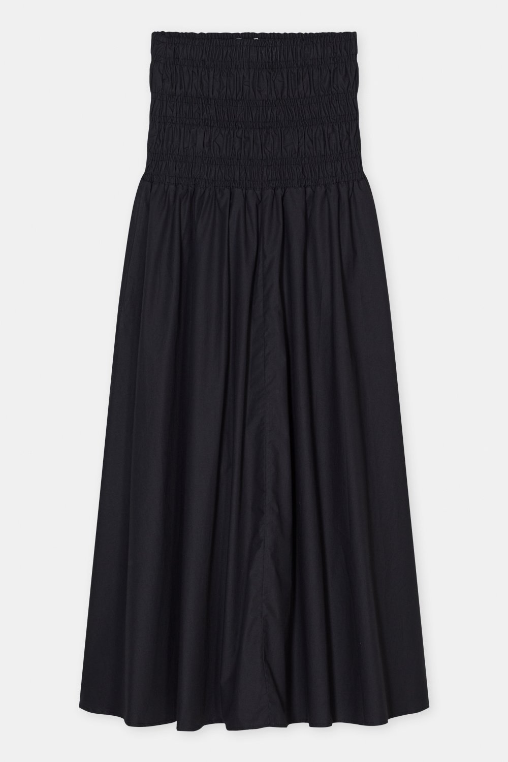 Gathered Skirt Black-1